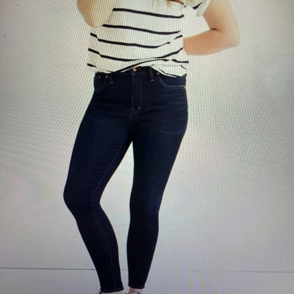 Madewell 9" high rise skinny jeans indigo